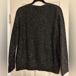 NWT Loft Black Sequin Sweater